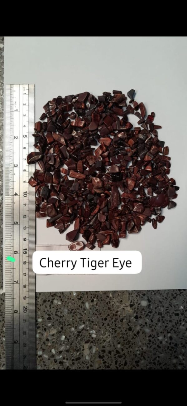 Cherry Eye Chips Size 3mm-7mm, 8mm-15mm_ Cherry Tiger Eye